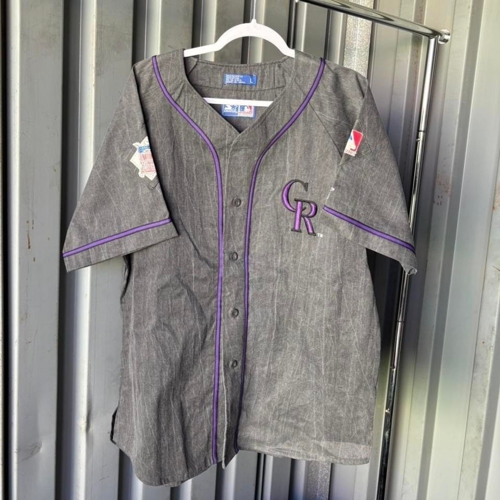 Vintage Colorado Rockies Starter Baseball Jersey Size XL